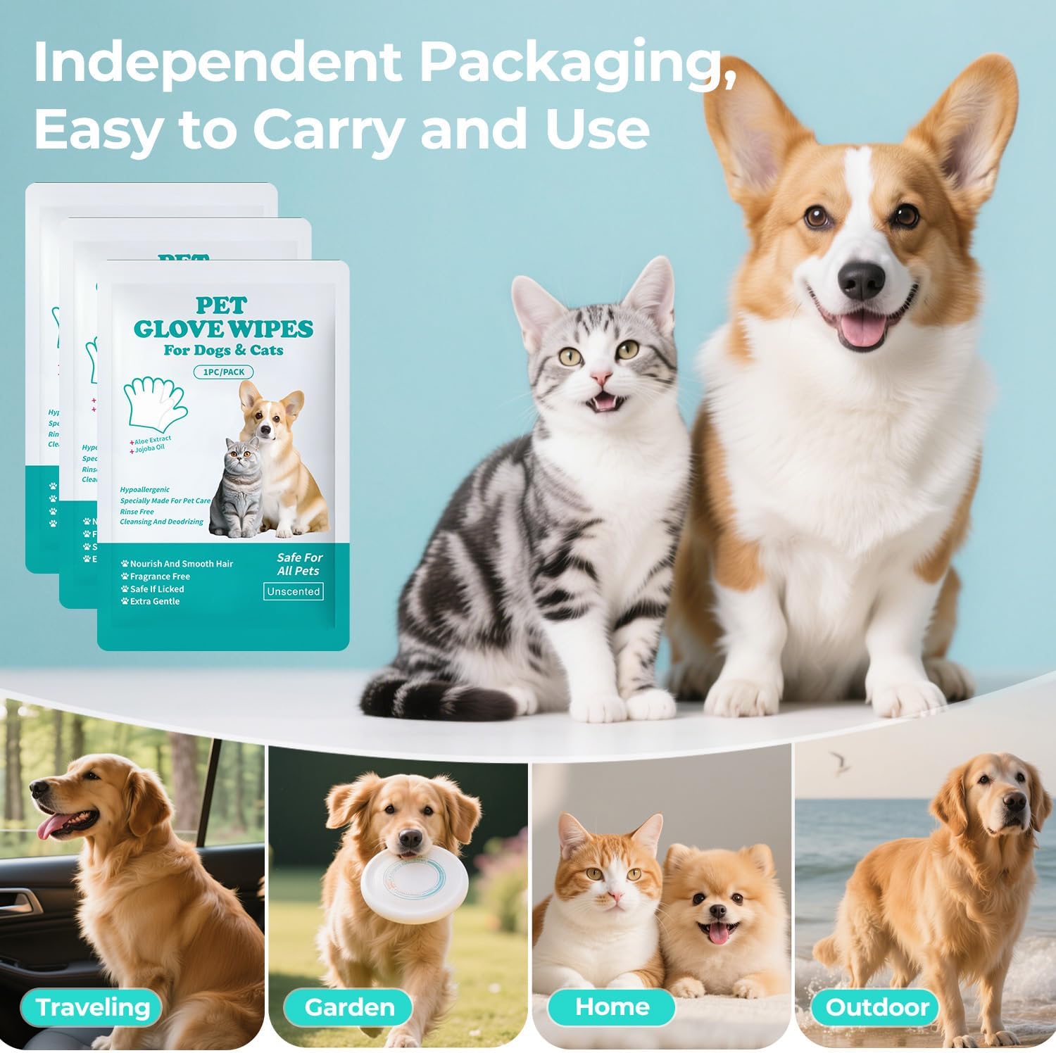 Pet Bathing Wipes™